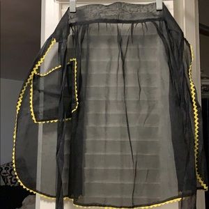 Black Sheer Apron